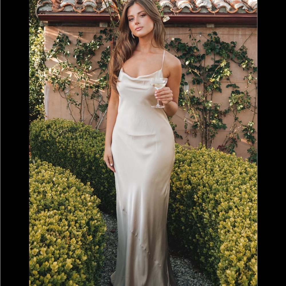 Show Me Your MuMu Cream Maxi Dress